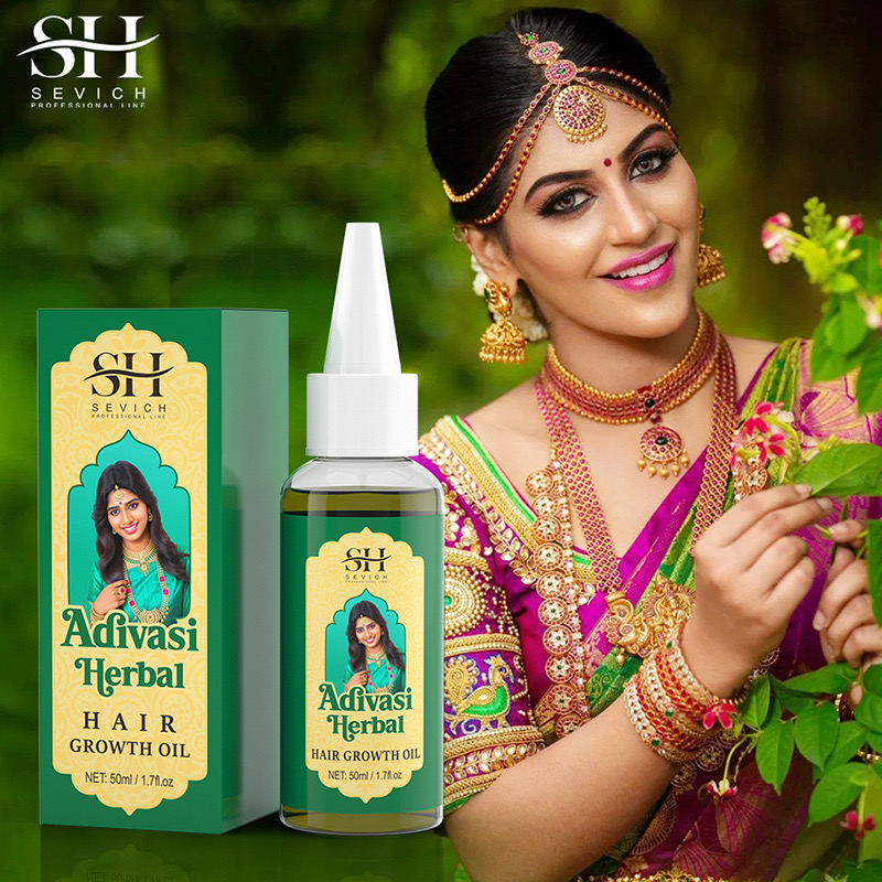 Ayurvedic & Herbal Wellness Kits - Óleo de Crescimento Do Cabelo Orgânico