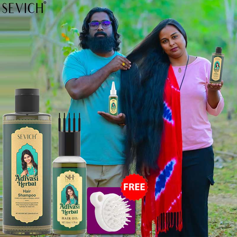 Ayurvedic & Herbal Wellness Kits - Óleo Ayurvédico para Crescimento Capilar da