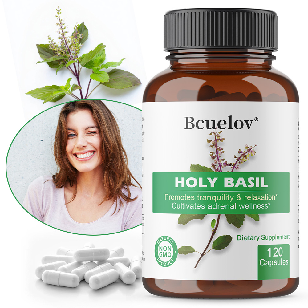 Tulsi Holy Basil - Cápsulas de Extrato de Tulsi (Basil)
