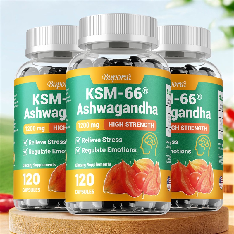 Tulsi Holy Basil - Cápsulas de extratos de Ashwagandha KSM-66