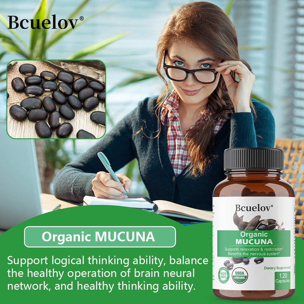 Cápsulas de Mucuna Orgânicas - - Tulsi Holy Basil avaliação e preço