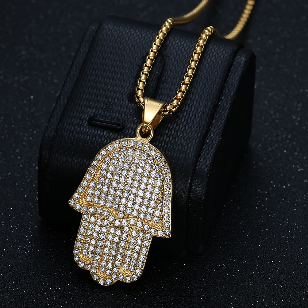 Colar Amuleto Hip Hop Iced Out - Tulsi Holy Basil avaliação e preço