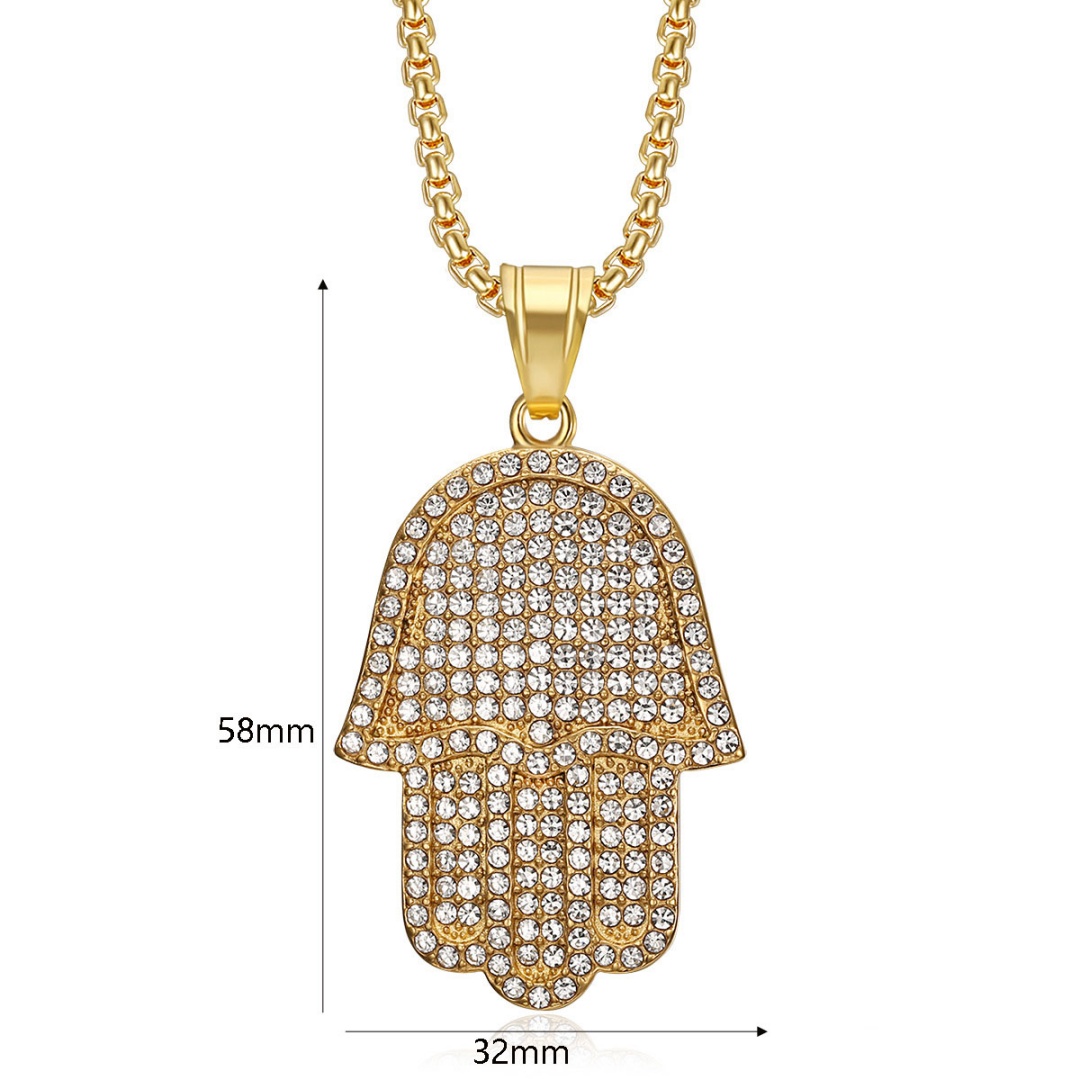 Colar Amuleto Hip Hop Iced Out - Tulsi Holy Basil avaliação e preço