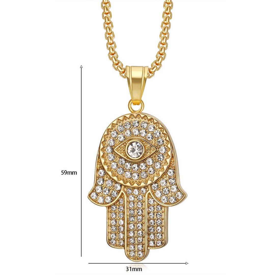 Colar Amuleto Hip Hop Iced Out - Tulsi Holy Basil avaliação e preço