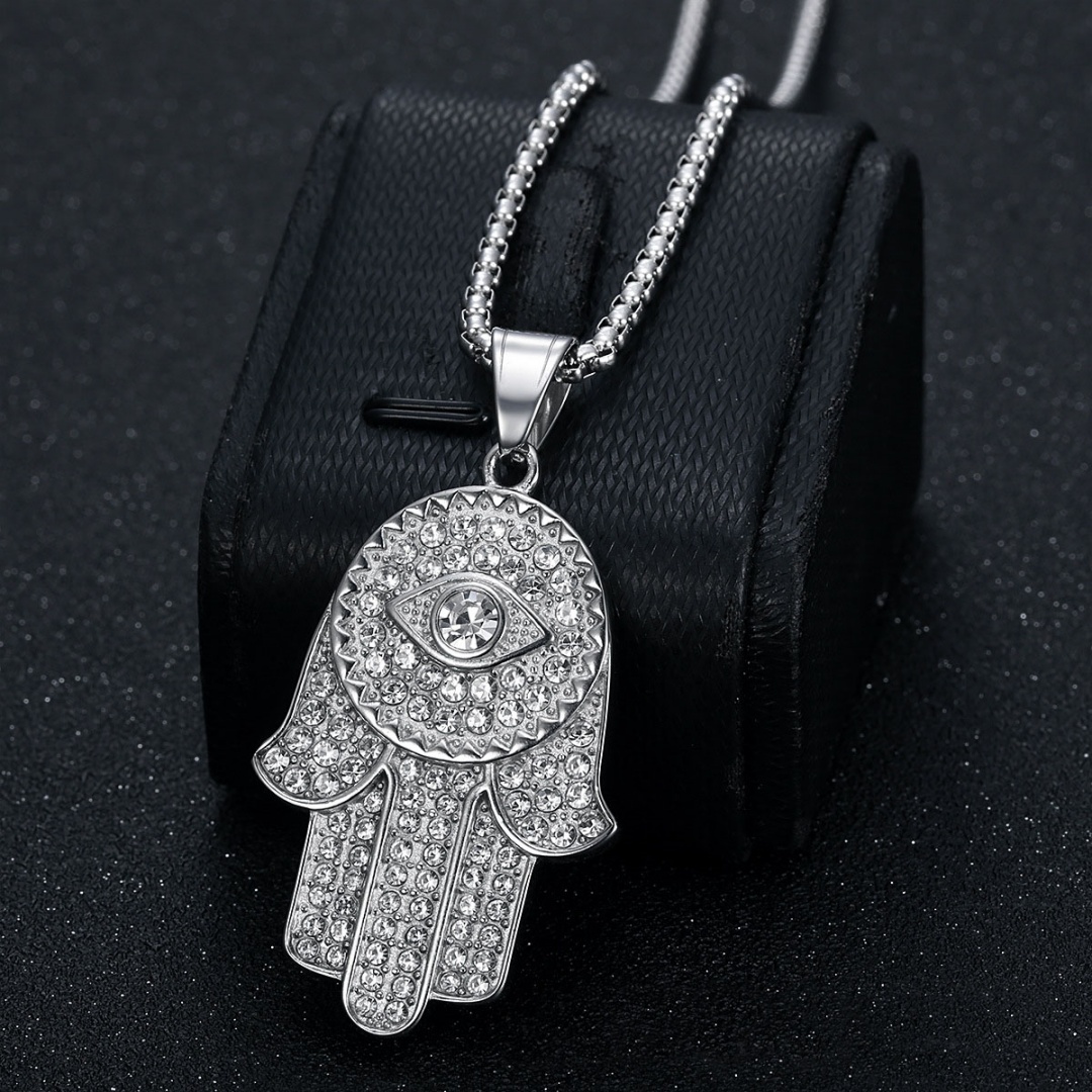 Colar Amuleto Hip Hop Iced Out - Tulsi Holy Basil avaliação e preço