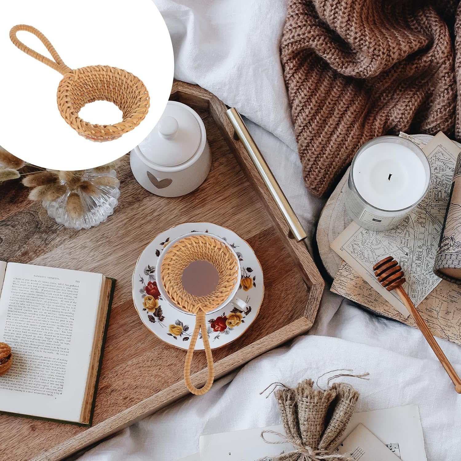 Coador de Chá de Rattan Artesa - Nettle Leaf Tea avaliação e preço